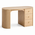 Bureau en bois plaqué chêne avec tiroirs