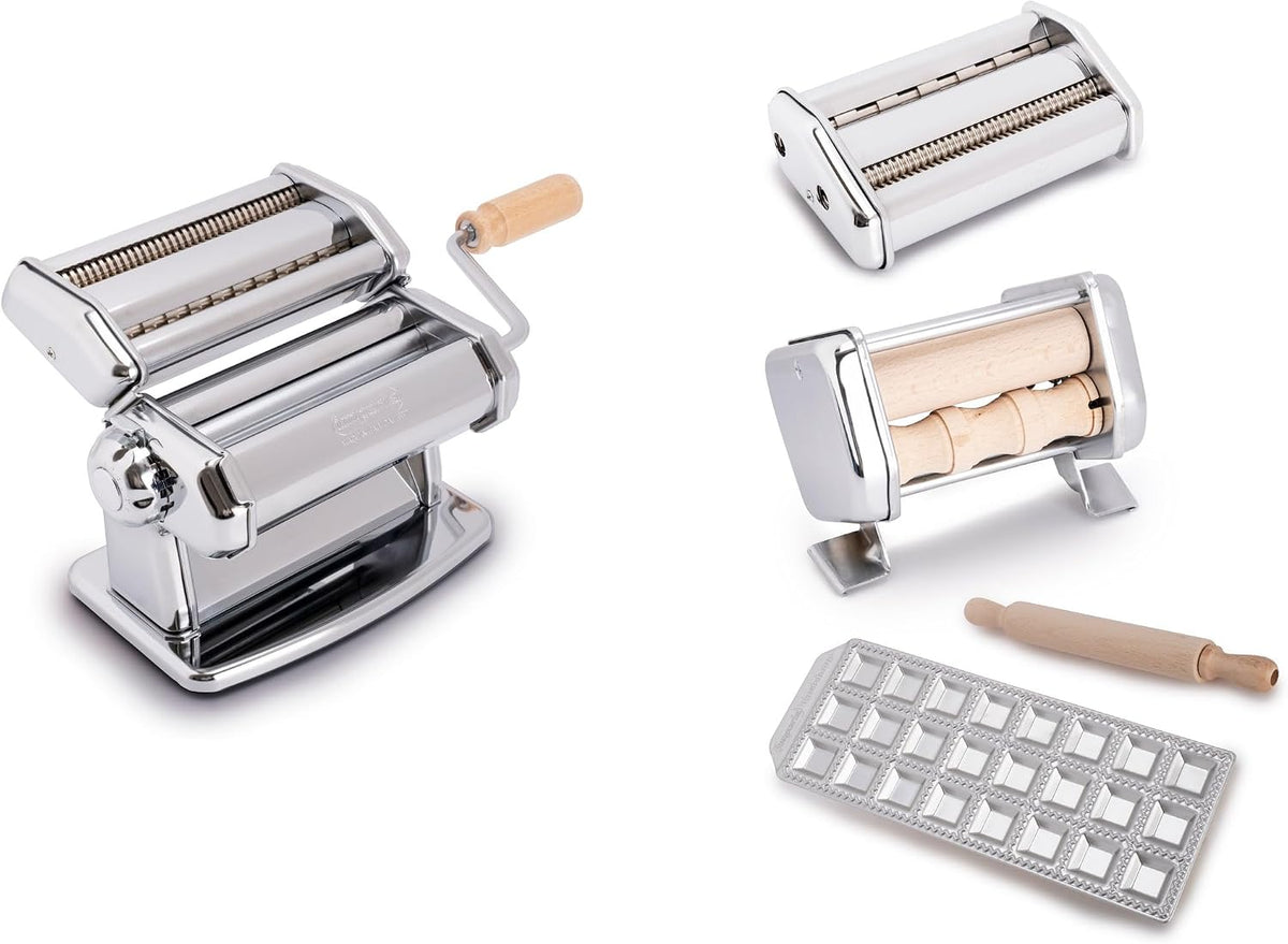 Imperia machine à pâtes, Marron, moule à raviolis, coupe-pâte, MilleGnocchi