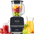 KIDISLE blender, 1200 W, Noir, professionnel de smoothie de pour smoothies, pot en verre de 50 onces, glace écrasée