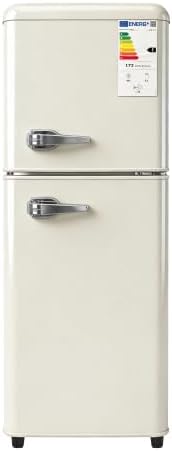 staronce réfrigérateur, 112 L, Blanc, Petit avec congélateur, mini frigo compact 2 portes, thermostat 7 niveaux