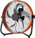 Ventilateur ventilateur sur pied, 61 cm, 24 Pouces, 250 W, Blanc, Industriel à Tambour, sur Pied Haute Vitesse de ( )