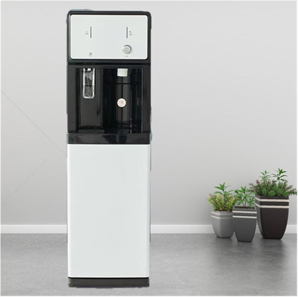 Fontaine fontaine à eau, Noir, à Eau sur Pied, à Eau Distributeur d'eau Chaude et Froide, Refroidisseur d'eau Commercial