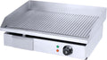RUYICZB Grills électriques, 3000 W, 220-240 V, 3000 W, argent, Zones De Cuisson Rainurée Température Réglable Maison Restaurant