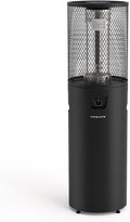 CREATE Appareils de chauffage extérieur, 8 kW, Noir, flamme réglable, sécurité, usage extérieur, matériaux résistants