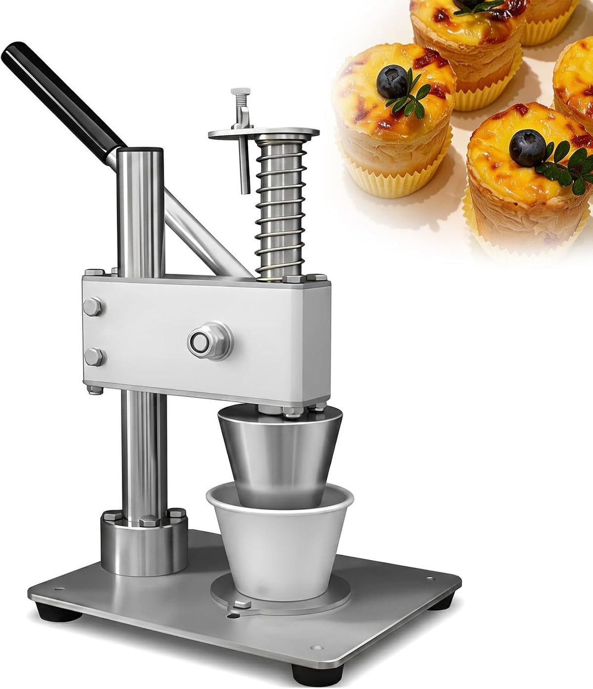 Presse Machines à tartelettes, acier inoxydable., argenté., à tarte professionnelle professionnelle et machine à tartelettes