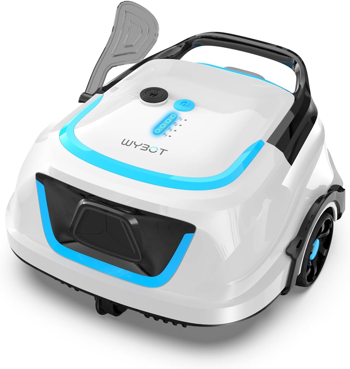 WYBOT WYBOT, Bleu, A1 Robot Piscine sans Fil Spécial Hors-Sol, Aspirateur Auto, Autonomie 120 Min, Double Filtration