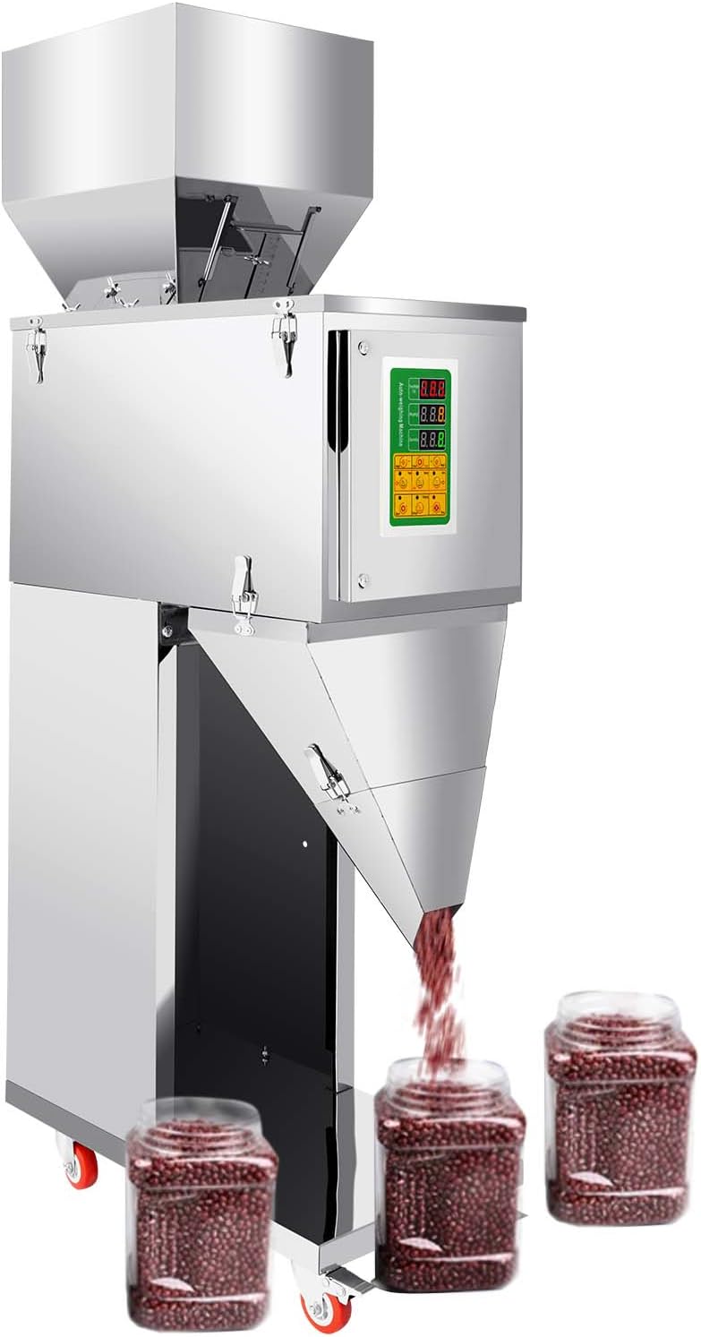 CHERIKIU Stérilisateurs électriques, 999 g, 200 W, Argenté, Machine de remplissage automatique de 10 à avec pédale