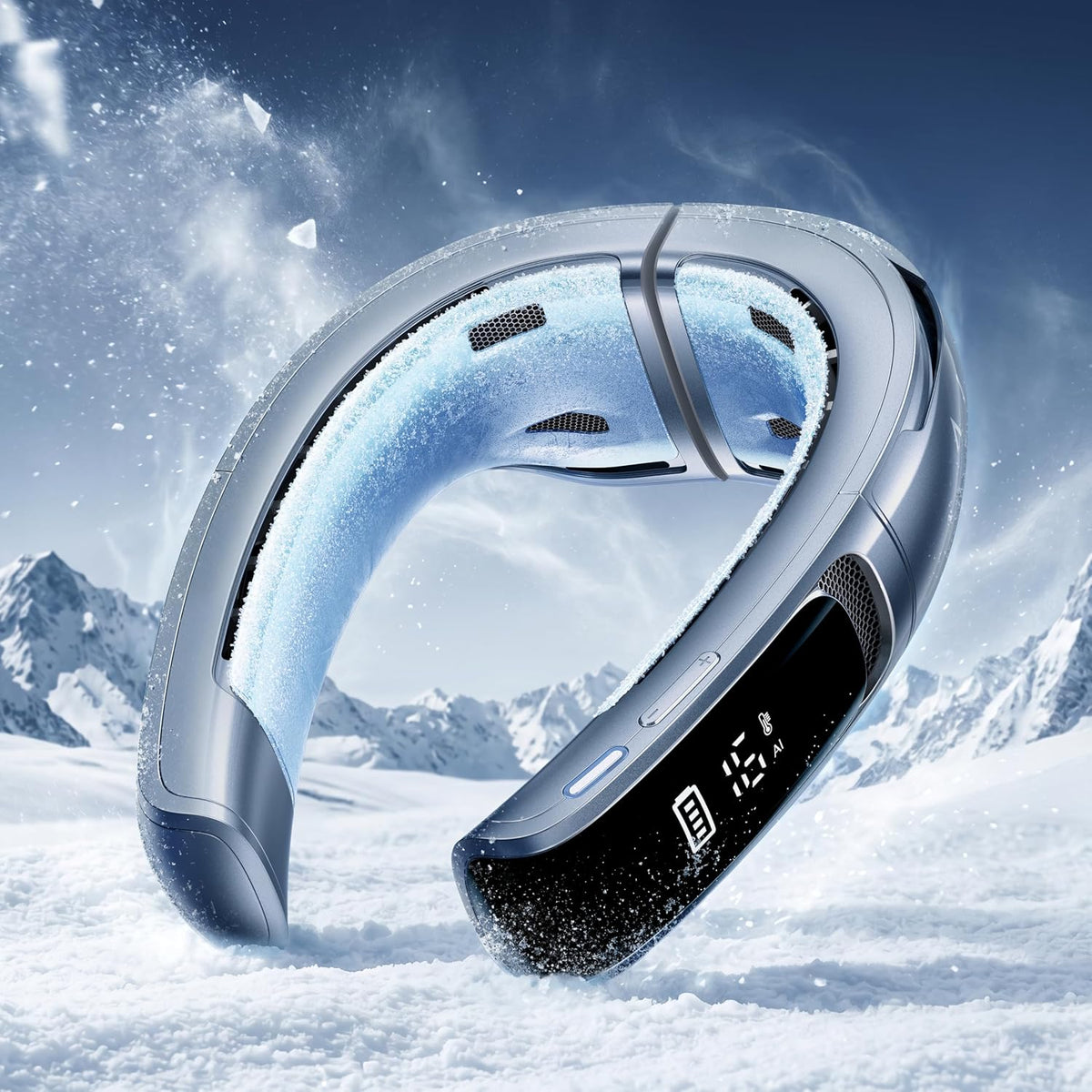 Climatiseurs portables RANVOO, Bleu, AICE LITE MAX 2026 Climatiseur de Cou avec IA, Refroidissement Rapide Réel
