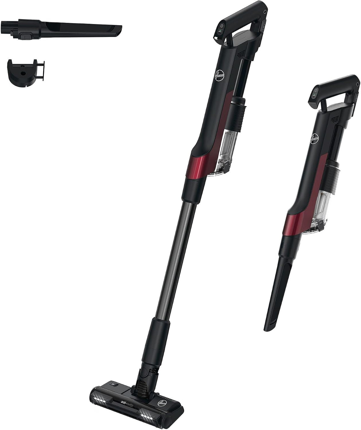 Hoover aspirateur balai sans fil, Noir, HF2 HF201H, Ultraléger & Puissant Turbo Mode, Technologie Ultra Compact x3