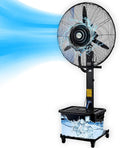 LXHGVKHJ Ventilateurs sur pied, 320 W, 220 V, 42 L, 65 cm, Noir, Ventilateur Brumisateur Industriel sur Pied, Réservoir