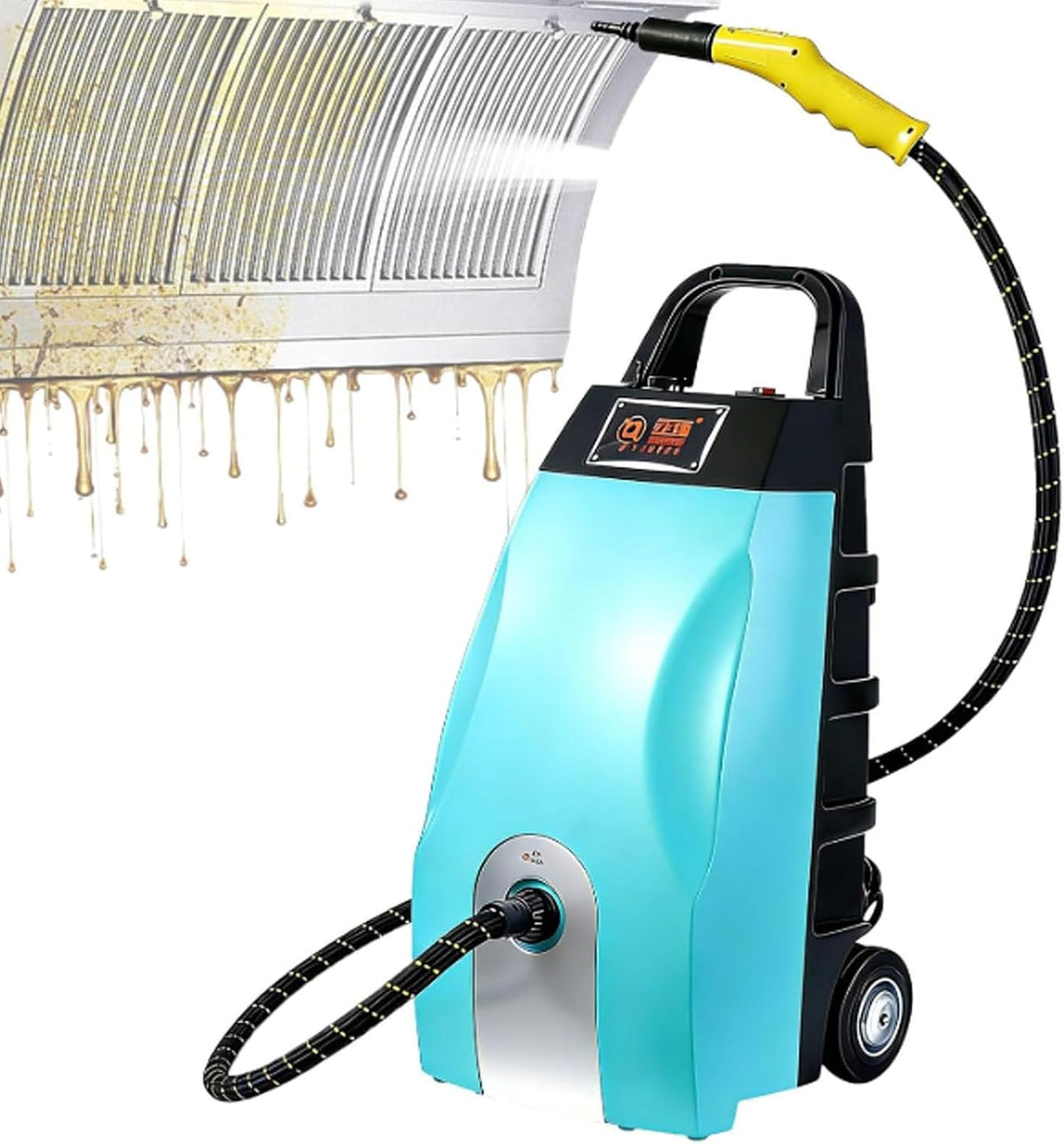 Hydravex nettoyeur vapeur, 75 x 30 x 35 cm, 3000 W, 3,5 L, Jaune/Bleu, haute température multifonctionnel