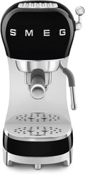 Smeg machine à café, 1 L, 1350 W, Noir, Expresso Manuelle ECF02BLEU, Système Thermoblock et Buse Vapeur, 4 Fonctions Expresso