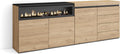 Skraut Home cheminée électrique, 102 cm., 34 W., 207x75x35 cm, Marron, Meuble de Rangement, Chambre à Coucher