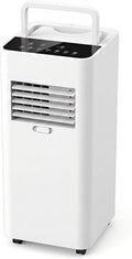 climatiseur portable HUANQIN, 7000 BTU, 24 m, Blanc, Climatiseur Mobile Réversible avec Kit Fenêtre, Refroidit jusqu'à ² pour Chambre Bureau