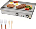 MOOTACO plancha, 3000 W, 220 V-240 / 50hz-60Hz, 54 cm, Boîtier extérieur: acier Inoxydable, Argenté, électrique commerciale en acier inoxydable