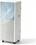 HUANQIN climatiseur portable, 10000 BTU, 700 m, Blanc, Climatiseur Mobile Rafraîchit jusqu'à ² - Télécommande