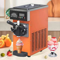 ByBoDi sorbetière, 20 x 40 x 51 cm, 450 W, Acier inoxydable, Orange, Professionnelle Mono-Parfum, Machine à Glace à l'italienne pour la Maison