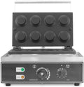 CLEIDE Friteuses, 1550w, 50-60 Hz, Noir, Écologique Mini Machine à tartelettes antiadhésive commerciale à 8 trous