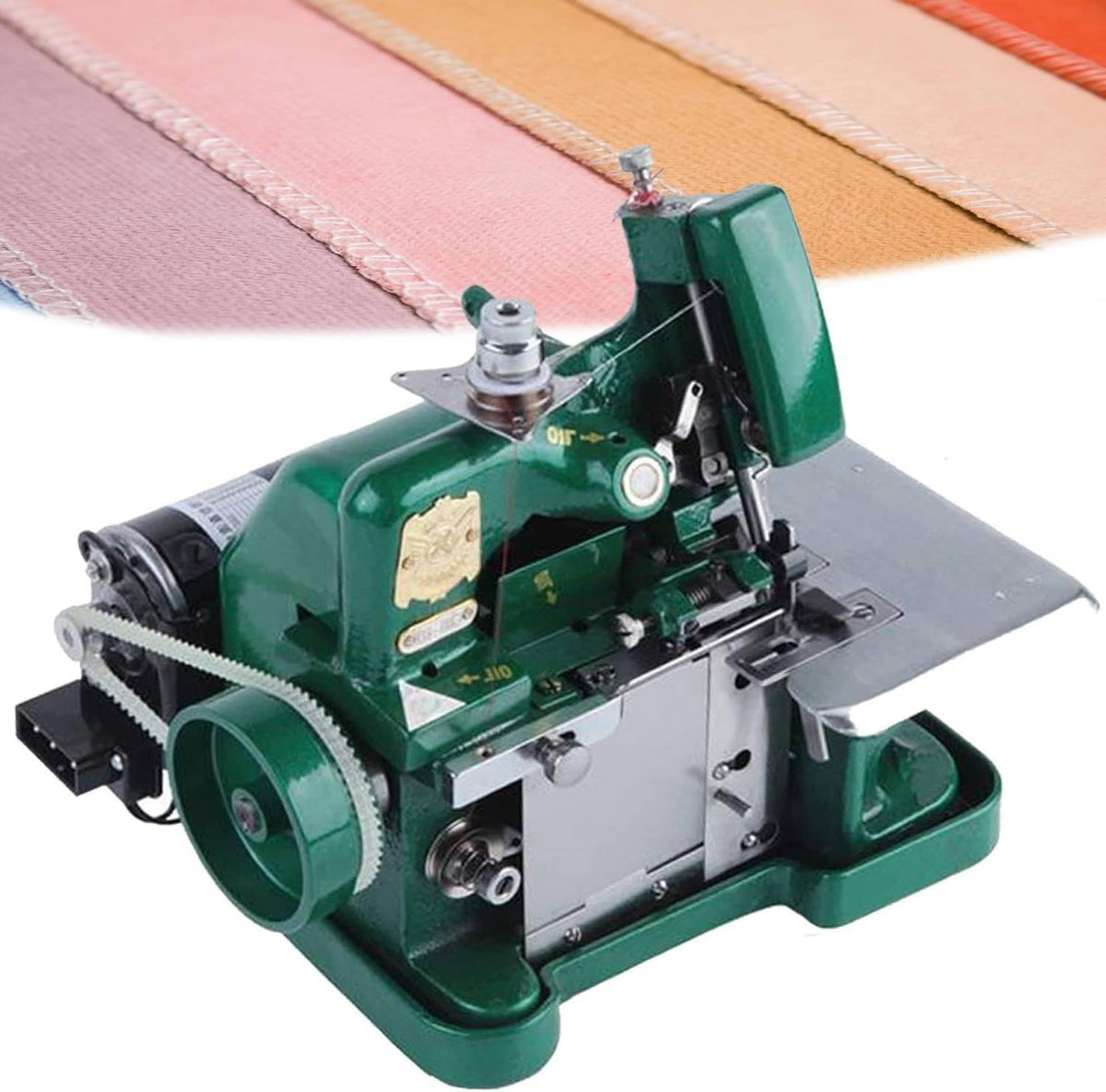 surjeteuse, Noir, industrielle robuste avec vitesse réglable, point de surbord pour jeans, tissus denim
