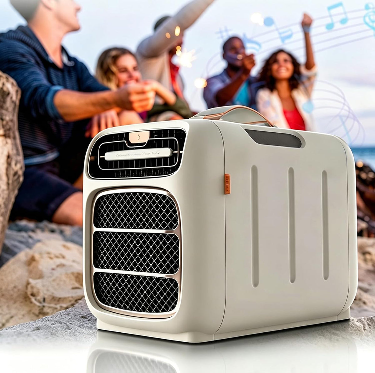 HNBYLMM Climatiseurs portables, 49 x 26,5 x 33,6 cm, 110 V / 220 V, Environ 40 dB, 4800 BTU, Blanc, Climatiseur Camping-Car Portable