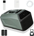 Efficieran climatiseur portable, 28 × 51 × 30 cm / 11 × 20 × 11,8 po, 36–49 dB, 5000 BTU, 400 W, 36 dB, Blanc, pour Camping Tente