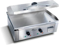 LITTLE BALANCE plancha, 3500 W, Argenté, 8473 Aquitaine Pro Plus, électrique professionnelle, 2 zones de cuisson
