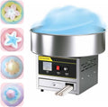 GYQSSD Machines à barbe à papa, 32 x 32 x 41,5 cm, 1200 W, 1200 W, Argenté, Machine à Barbe à Papa Commerciale En Acier Inox