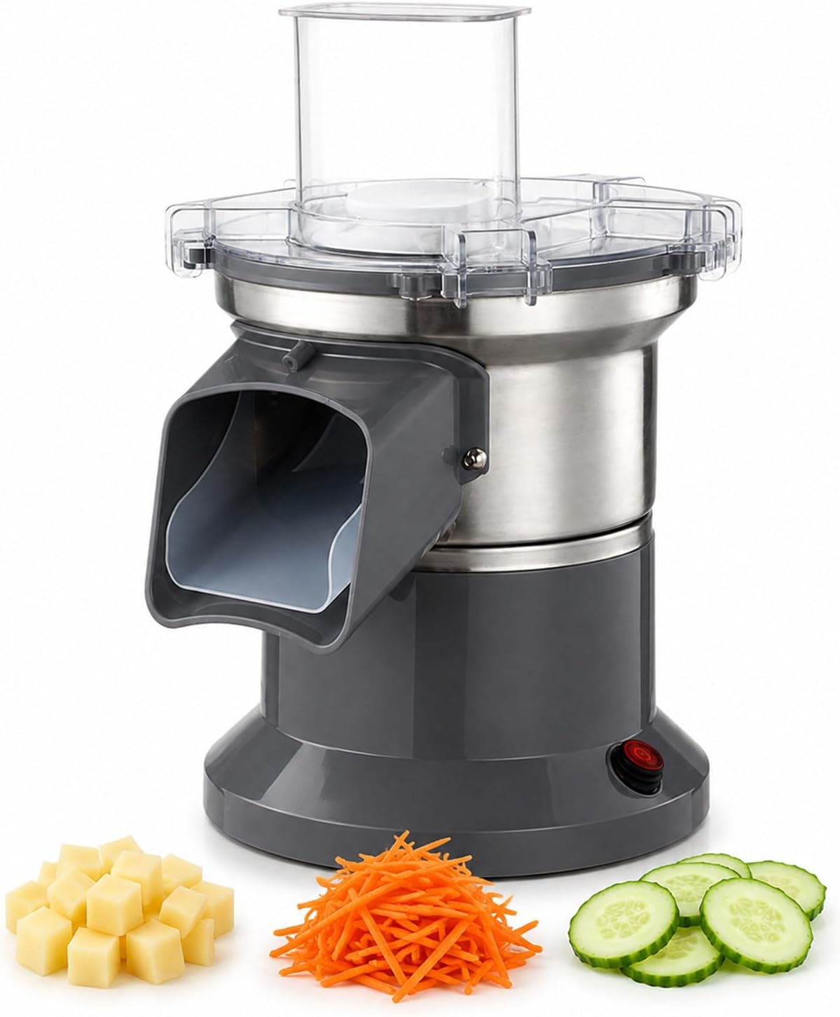 SHEUAO trancheuse électrique, 220 kg, Argenté, Coupe-légumes électrique (dés, julienne, tranches), Débit de /h