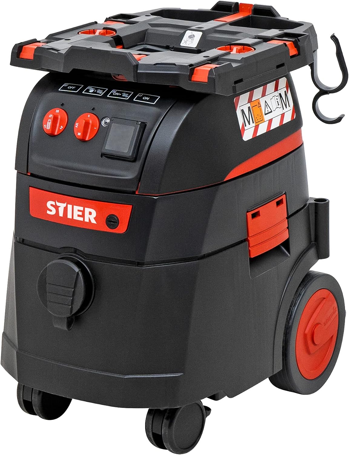 STIER aspirateur eau et poussière, 35M, 400 W, 35 l, 13 m, Noir, Aspirateur eau/poussières ABS- Premium, récipient
