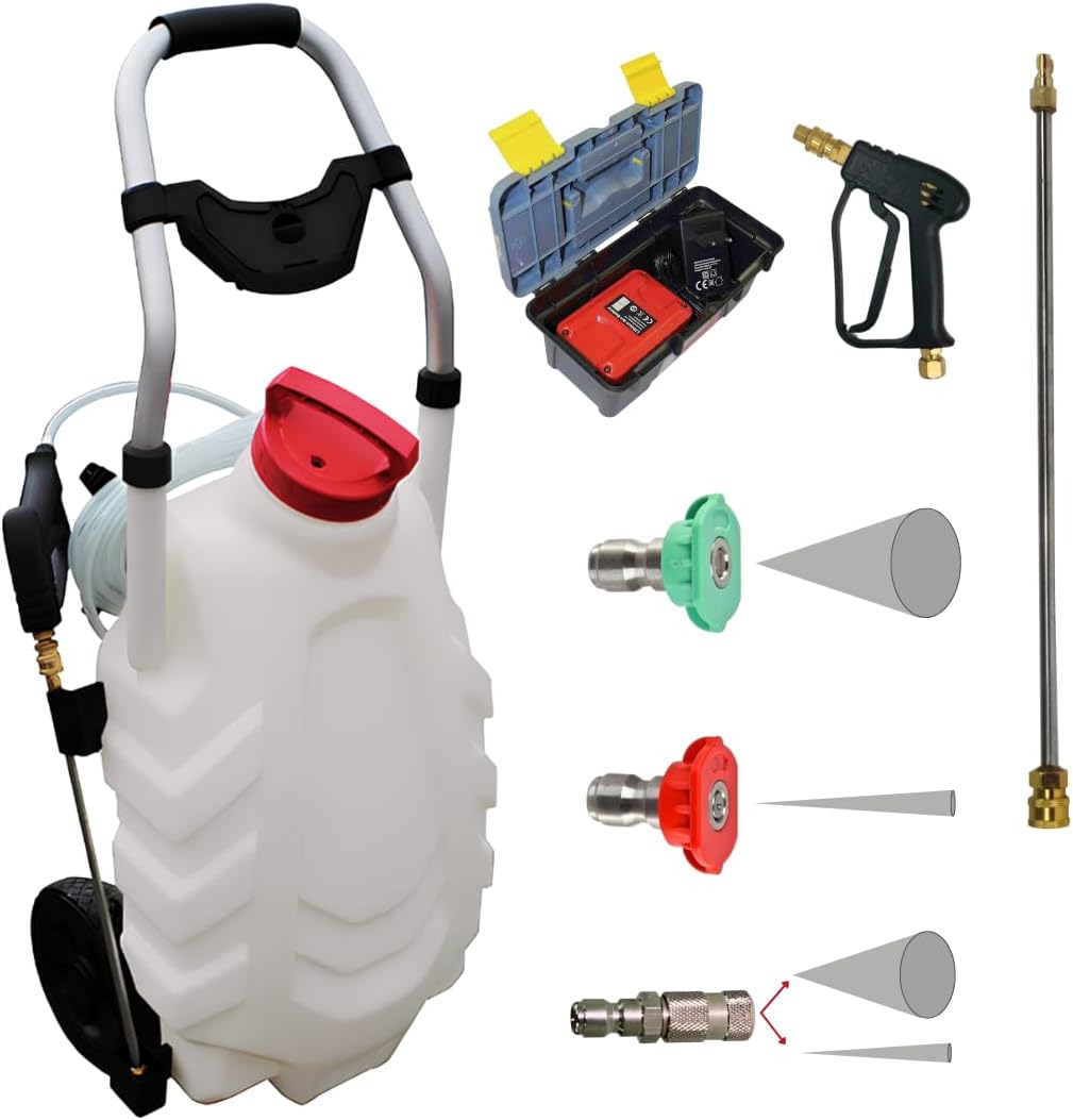 Forum Equipement pulvérisateur, 30 L, 8 m, Noir, L' AUTHENTIQUE Électrique Pro Sprayer III, Électrique Toiture Longue Portée à Batterie Rechargeable