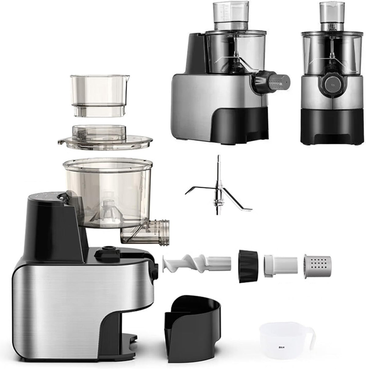 twostronking machine à pâtes, 30*16*40 cm, 450 W, 120 Tr/Min, 1,5 L, Noir, électrique 2 En 1, Automatique, 9 Moules à Nouilles