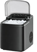DUMIPME machine à glaçons, 95 W, 220 V, Gris mat, de comptoir, 9 glaçons en 6 Minutes, 2 Tailles, Mini portable