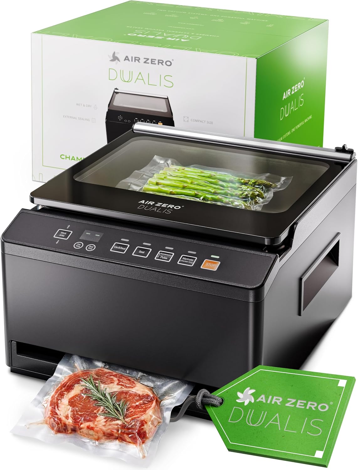 Air Zero Vacuum Appareils de mise sous vide, Argenté, Air Zero Dualis Machine à emballer sous vide Premium
