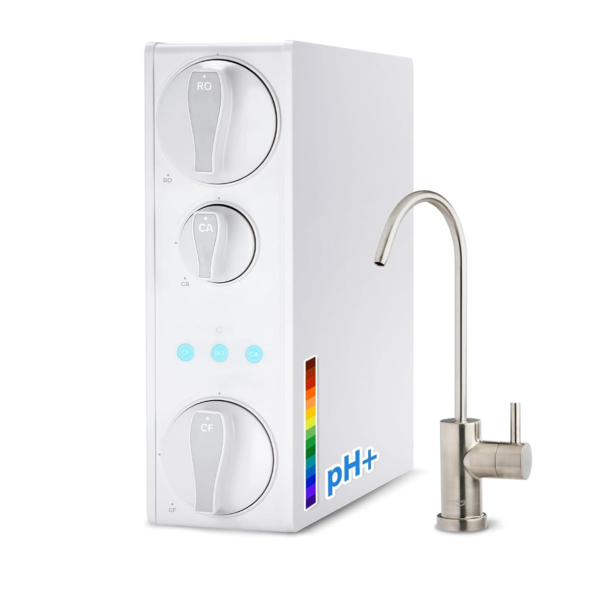 iSpring Robinets filtrants, Noir, RO500AK-BN Système de filtration d'eau à osmose inverse RO sans réservoir