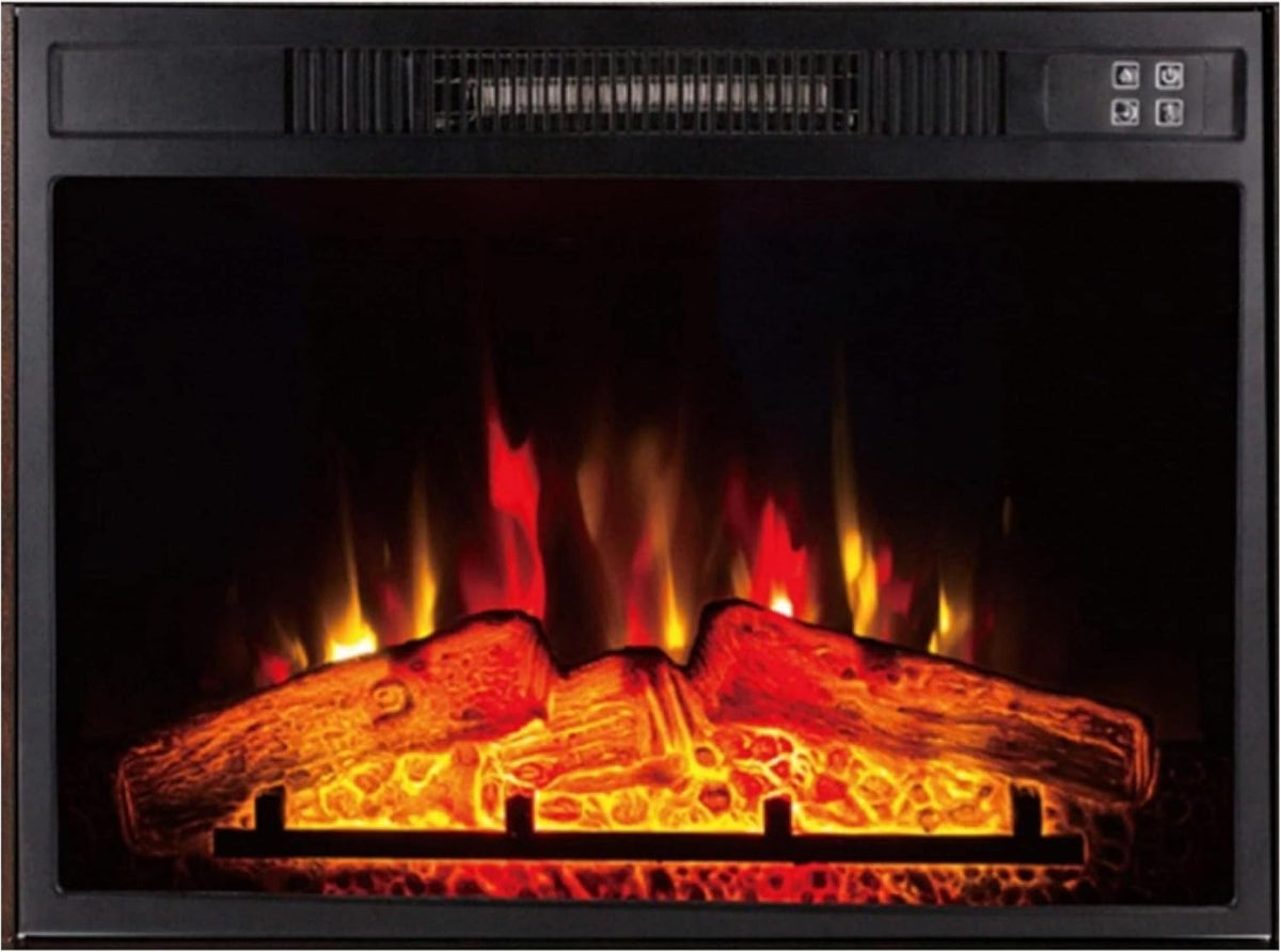 PUR LINE cheminée électrique, Noir, Purline CHE-620 encastrable avec Flamme réglable et télécommande
