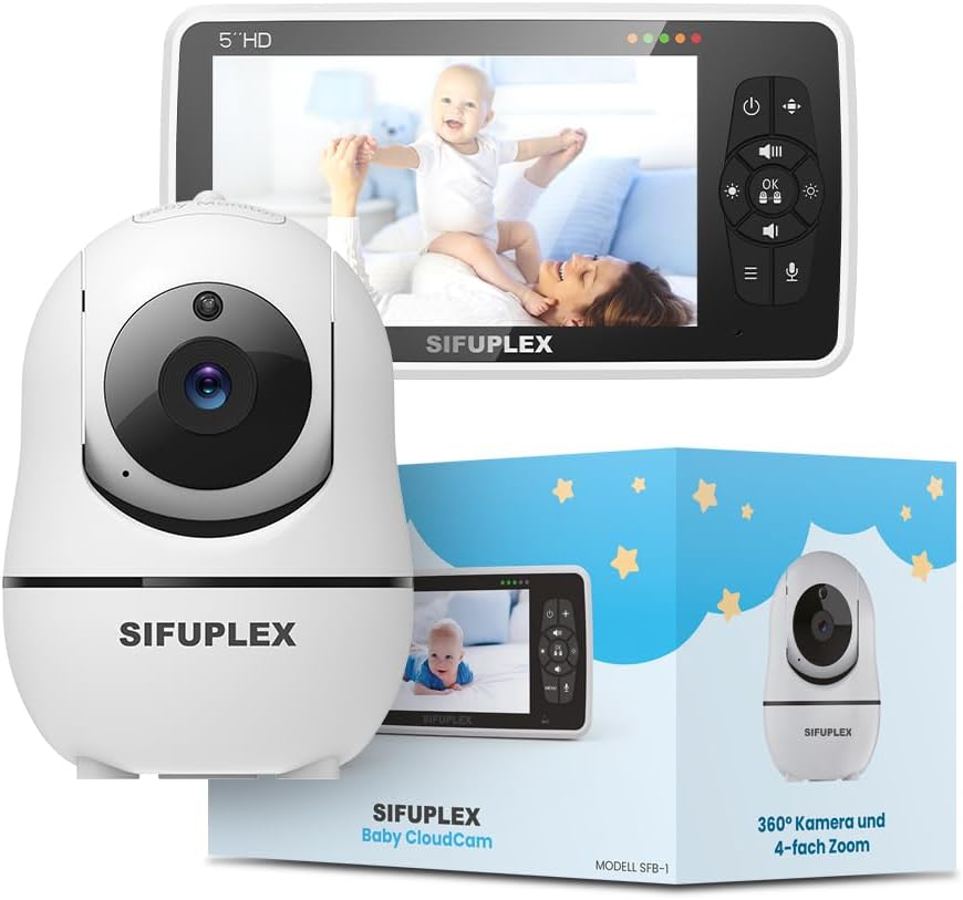 Sifuplex Moniteurs vidéo, Noir, température & berceuses
