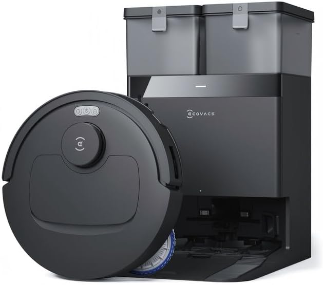 ECOVACS robot aspirateur, Noir, DEEBOT T30C OMNI Laveur avec Station, Aspirateur Robot 20000Pa, Lavage à l'eau chaude 75 ℃