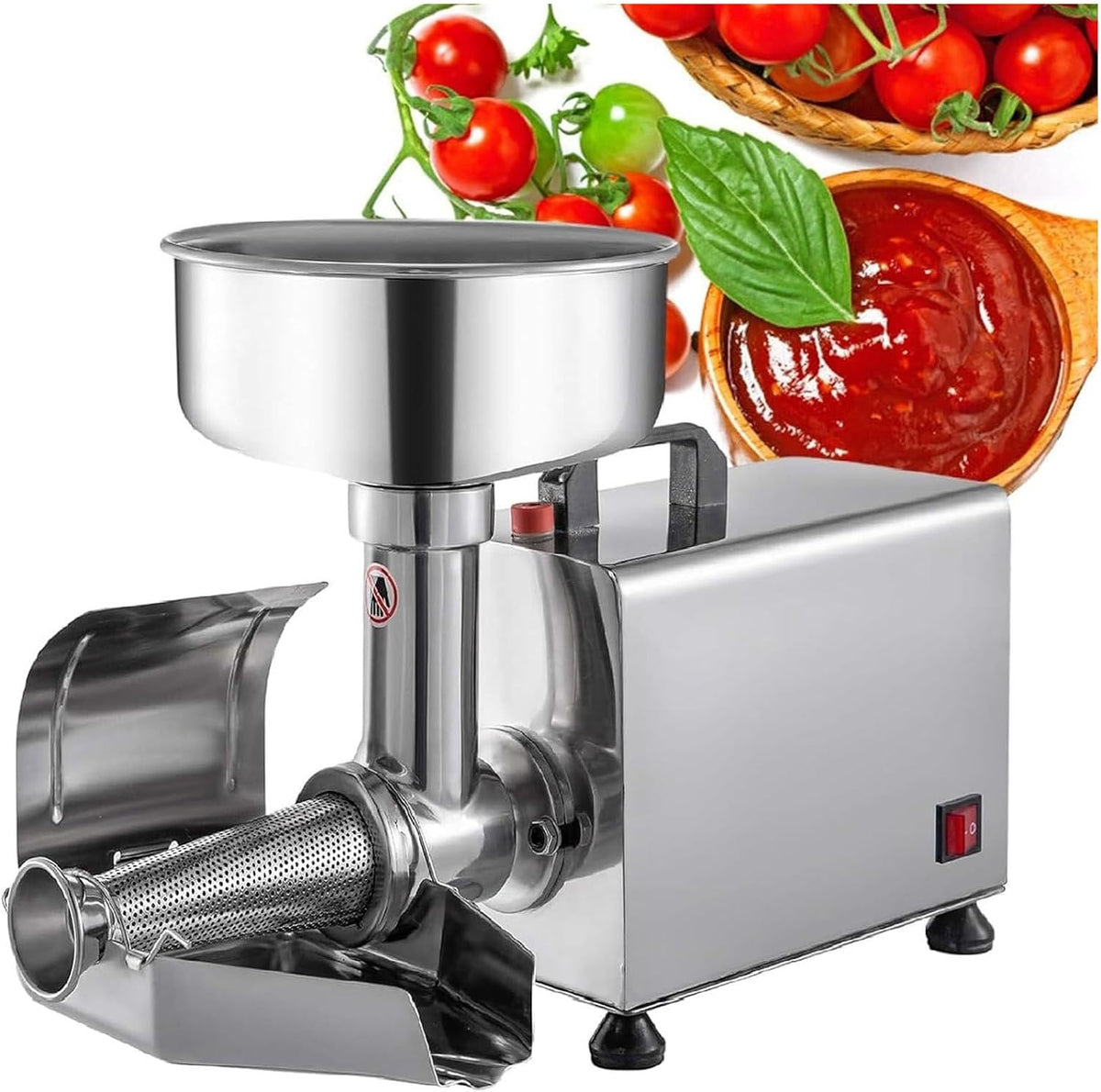 UPLTOE presse-agrumes, 53 x 25 x 33 cm, 70-150 kg, 450 W, 110 V/220 V, 150 Kg, Acier inoxydable, Argenté, Tamis à Confiture