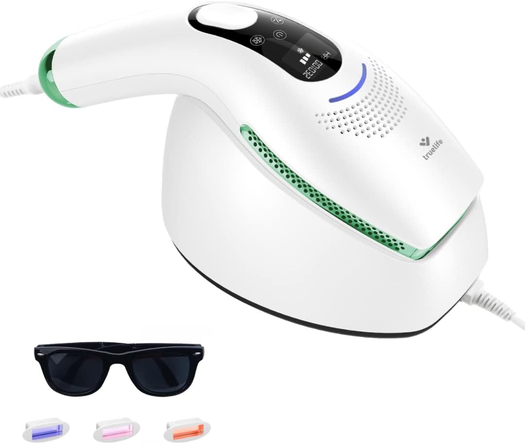 TrueLife épilateur à lumière pulsée, Blanc/Vert, BELLE IPL E5 Epilateur à lumière pulsée IPL blanc