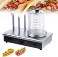 Cashwise Appareils à hot dog, 700 W, 220 V, Noir, Machine à Hot-Dogs et Machine à réchauffer Les Pains, température réglable