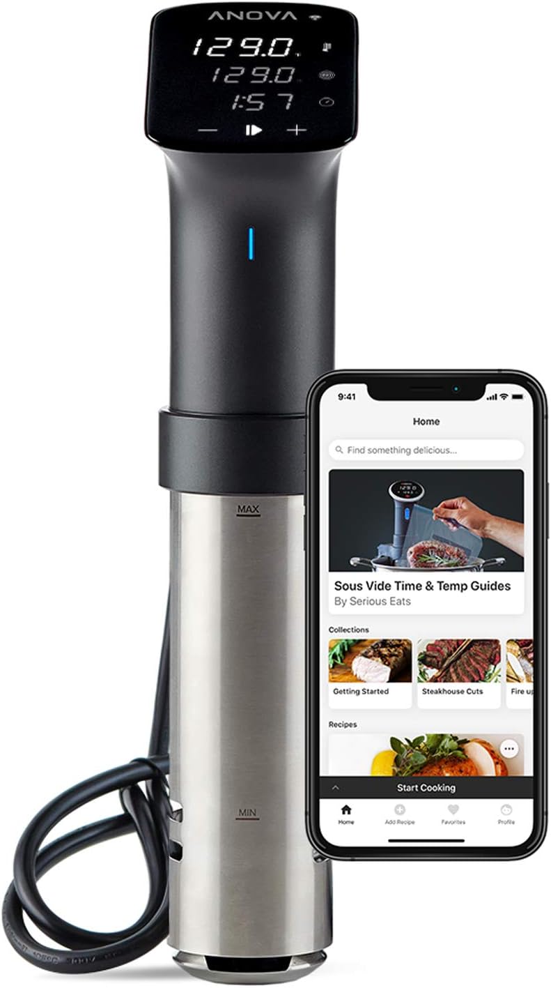 Anova Autocuiseurs, Noir/Argenté, Precision Cooker Pro AN600-EU00 WiFi, Precision® Cooker Pro, 1200 watts