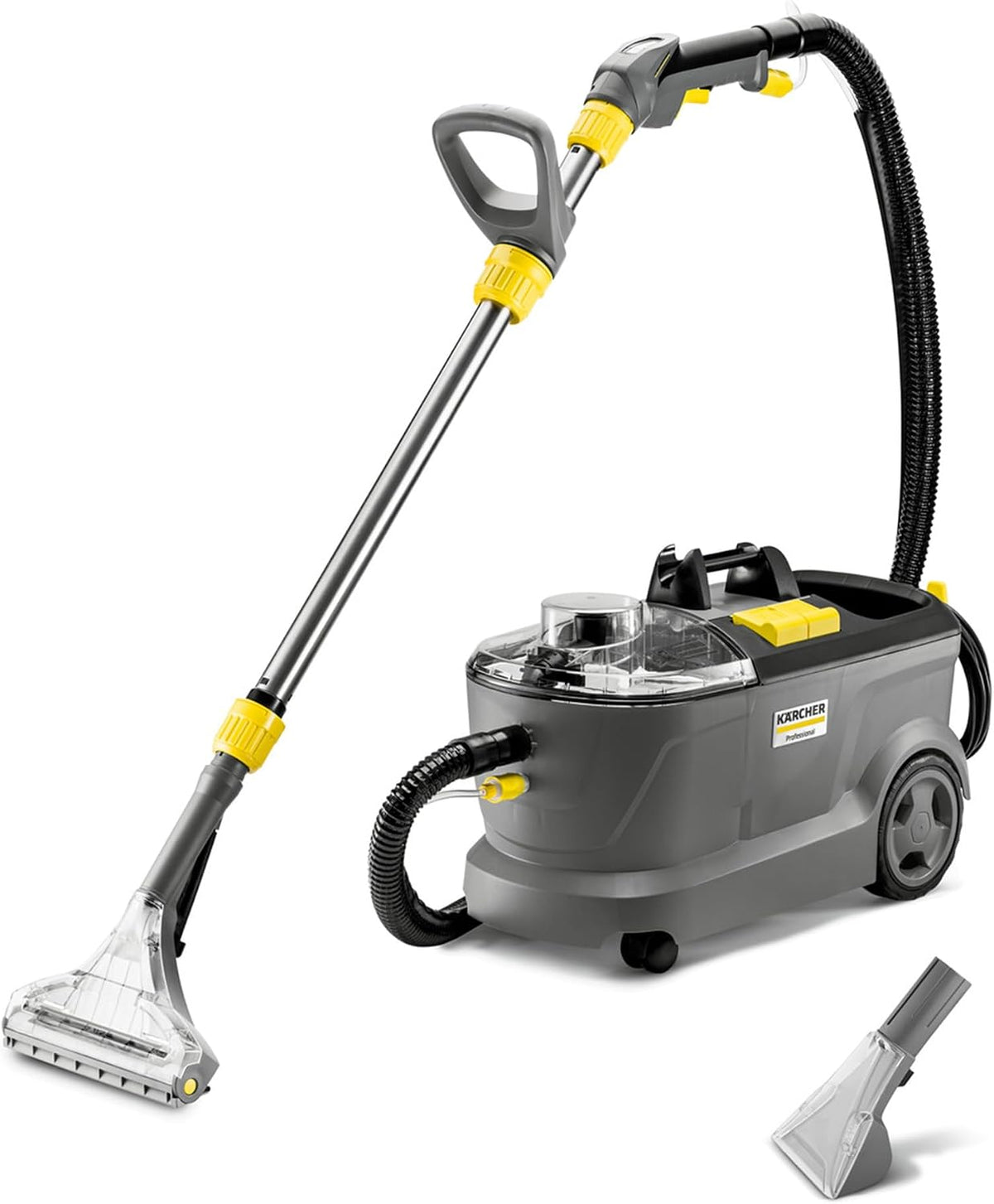 KÄRCHER Nettoyeurs haute-pression, 10 l, 25 m, 10,5 kg, Gris, appareil d'injection-extraction Puzzi 10/1 Edition