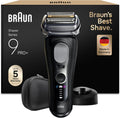 Braun Rasoirs à têtes rotatives, Marron/Noir, Rasoir Electrique Homme Series 9+ PRO 9610SI Noir, Coffret Rasage Avec Etui De Voyage