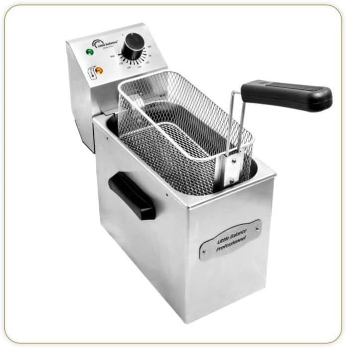 LITTLE BALANCE Friteuses, 4 l, 3200 W, Argenté, 8481 My George Pro, Friteuse électrique, Contenance, Tout Inox