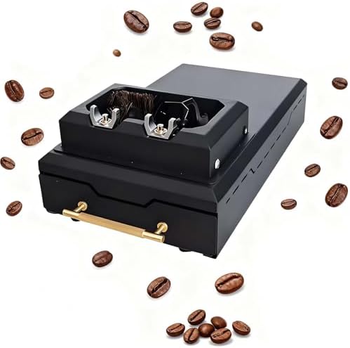 GYKOZY Brosses, 58 mm, Noir, Brosse de Nettoyage pour Porte-filtres électriques et Machines à café