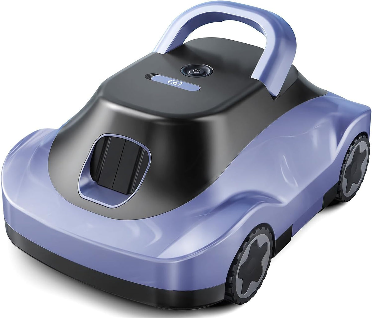 Bocxi Systèmes de nettoyage automatique, 200 m, Noir, Robot Piscine, Aspirateur Piscine sans Fil, 180 Min d'Autonomie