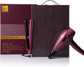 Droite Sèche-cheveux, Noir, ghd - Coffret Deluxe, Lisseur Chronos & Helios (Bordeaux) avec vanity inclus. Lisseur ghd