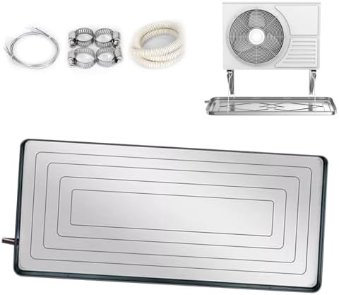 climatiseur portable Générique, Acier inoxydable., Blanc, Bac de récupération des condensats avec Tuyau pour climatiseur Central