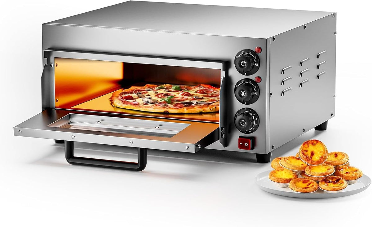 BoTongSiHai four à pizza, 20 L, 48 L, Noir/Argenté
