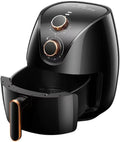 FARIH friteuse à air chaud, 4 L, 1 400 W, 220 V ~ 50 HZ, 4 L, revêtement antiadhésif/plastique, noir